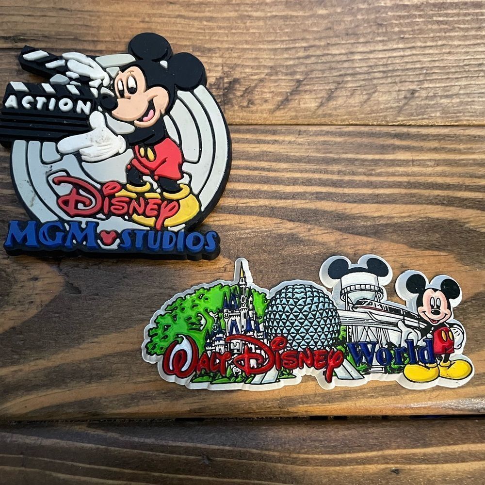 Disney Vintage Magnets MGM Studios Walt Disney World Epcot Center 1990’s